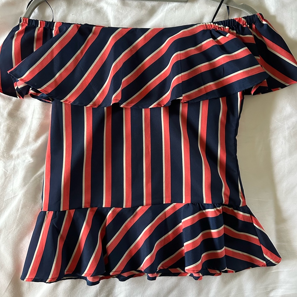 BANANA REPUBLIC OFF THE SHOULDER BLOUSE - XXSP